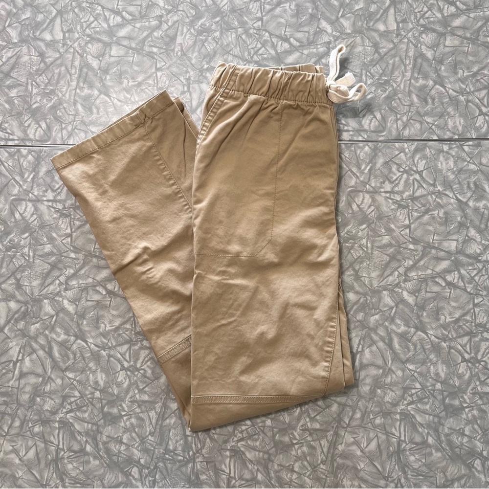 Cat & Jack Kids Pull On Straight Fit Pants, Tan, Size 16